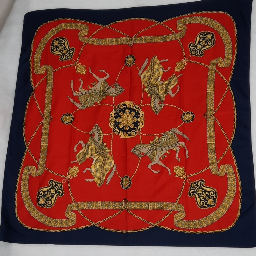 34 inch Classy Vintage Silk Scarf